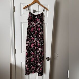 Vintage 90s No Boundaries Floral Tie-Back Maxi Dress